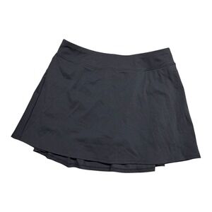 Stelle Womens Black Athletic Tennis Skort Built-in Shorts Size Large